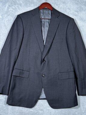 Paul Stuart Blazer Mens 40R Gray Wool Super 120s Made in Canada Jacket